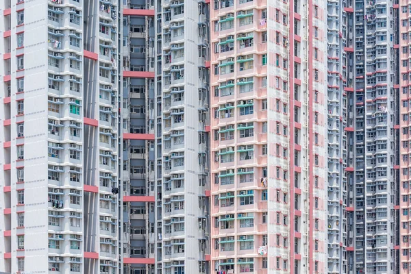 Fachada edifícios residenciais — Fotografia de Stock