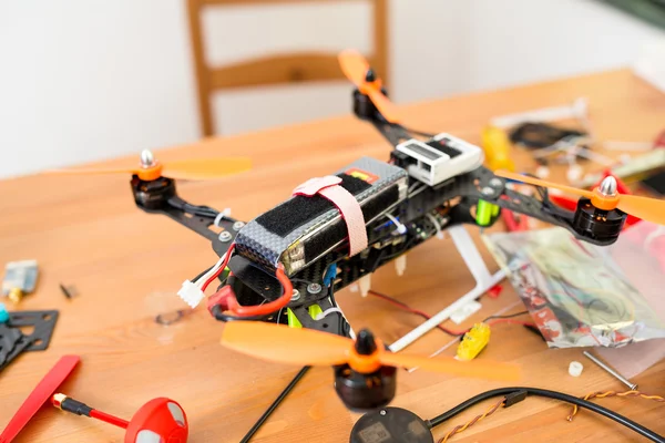 Drone building on table close up — Stock Photo, Image