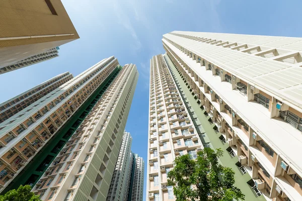 Gebäude in den Himmel in Hongkong — Stockfoto