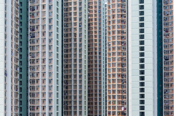 Fachada edifícios residenciais — Fotografia de Stock