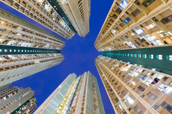 Buildings facade from low angle — Stock Photo, Image