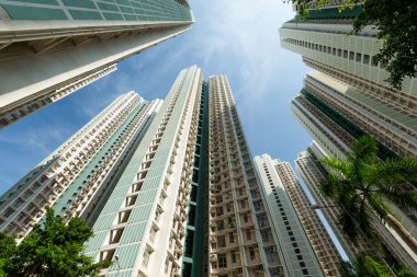 Apartmanlar gökyüzüne