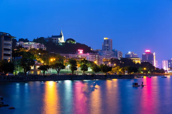 Macau Stadt bei Nacht — Stockfoto