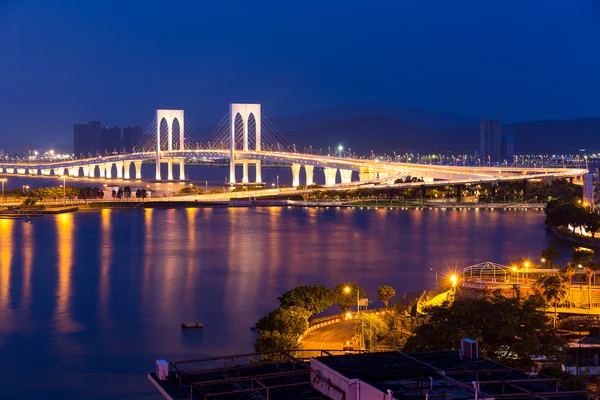 Macau cityscape geceleri — Stok fotoğraf