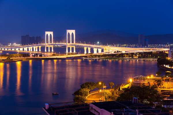 Macau cityscape at night 