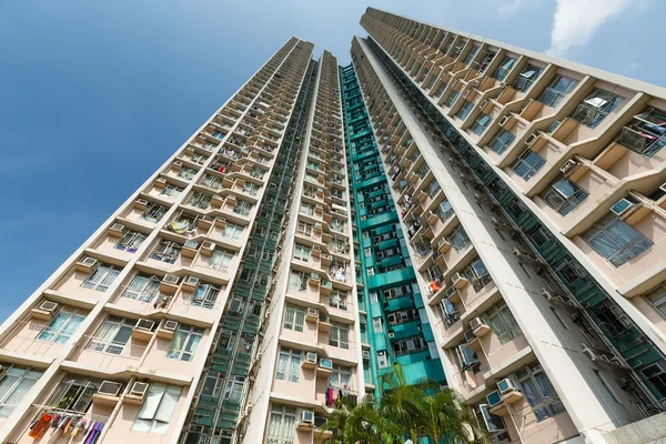 Gebäude in den Himmel in Hongkong — Stockfoto