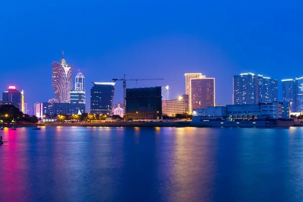 Paisagem urbana de Macau à noite — Fotografia de Stock