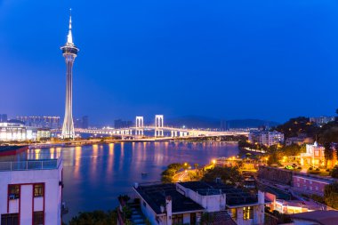Macau cityscape görünümü
