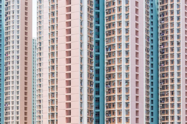 Apartamento edifícios fachada — Fotografia de Stock