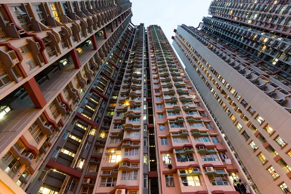 Apartment buildings facade — Stock Photo, Image