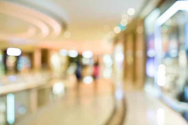 Blurry view of shopping center — Stock Photo, Image