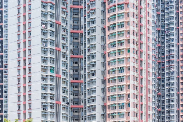 Gevel van het gebouw in Hong Kong — Stockfoto