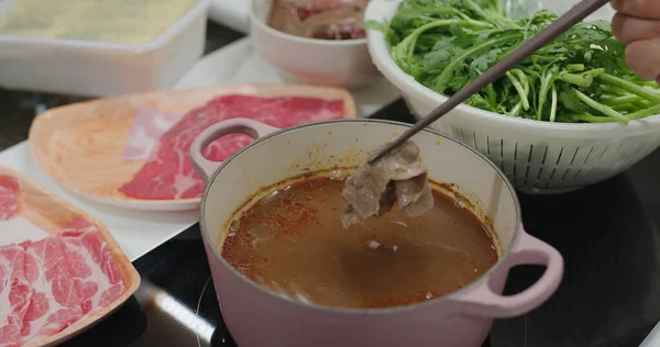 Hong Kong Stylu Hot Pot — Zdjęcie stockowe