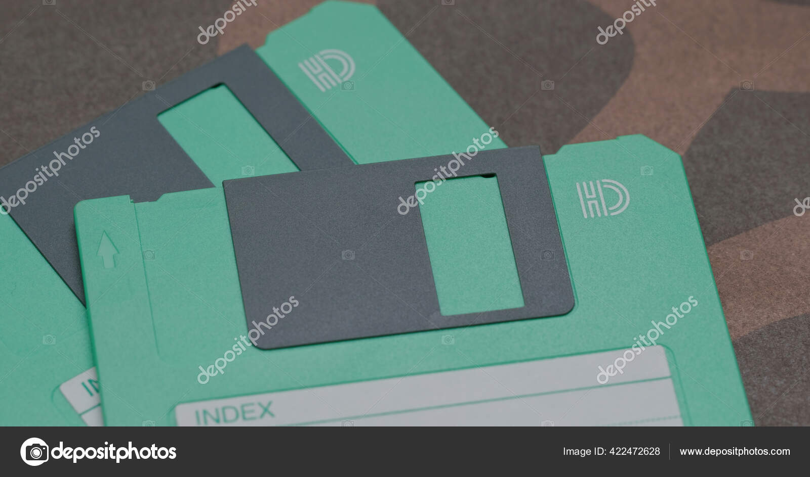 Two Floppy Disc Table — Stock Photo © leungchopan 422472628