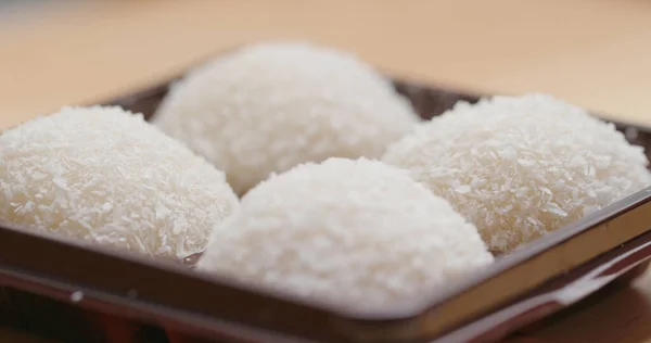 Weißer Moki Traditionelles Chinesisches Dessert — Stockfoto