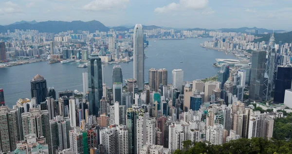 香港维多利亚山2020年7月16日 香港地标 — 图库照片