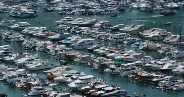 Aberdeen Hongkong August 2020 Hongkong Yachtclub — Stockfoto
