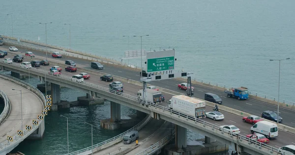 North Point Χονγκ Κονγκ Σεπτεμβρίου 2020 Κάτοψη Της Κυκλοφορίας Του — Φωτογραφία Αρχείου