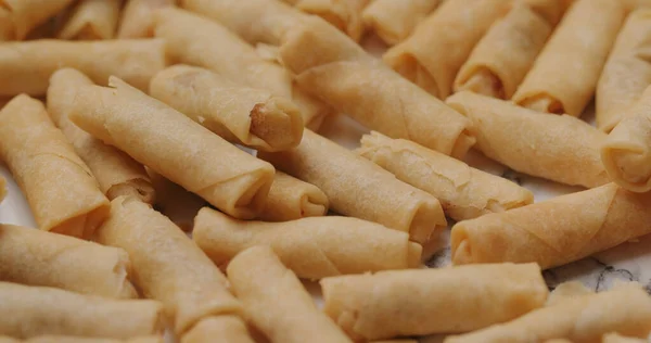 Crispy Shrimp Rolls Hong Kong Local Snack — Stock Photo, Image