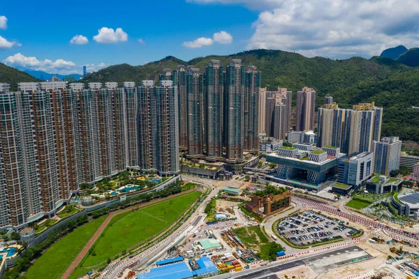 Tseung Kwan Hong Kong Agosto 2020 Vista Superior Cidade Hong — Fotografia de Stock