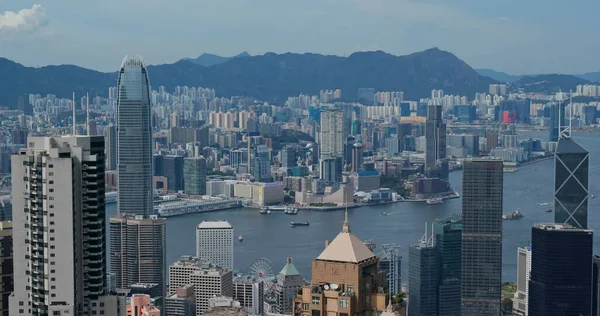 Victoria Peak Hongkong Lipca 2020 Panorama Hongkongu — Zdjęcie stockowe