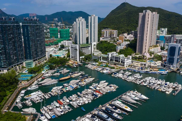 Aberdeen Hong Kong August 2020 Top View Hong Kong Yacht — Stock Photo, Image