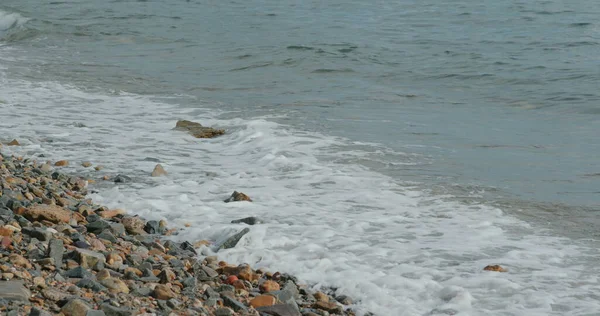 Stor Havsvåg Vid Stranden — Stockfoto