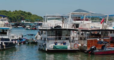 Sai Kung, Hong Kong 14 Ağustos 2020: yat gezisi
