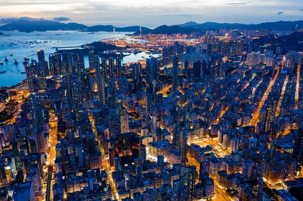 Mong Kok Hongkong Juli 2020 Blick Von Oben Auf Hongkong — Stockfoto