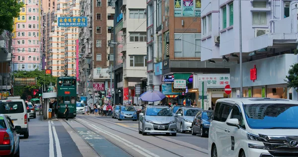 Wan Chai Hongkong September 2020 Straat Hongkong — Stockfoto