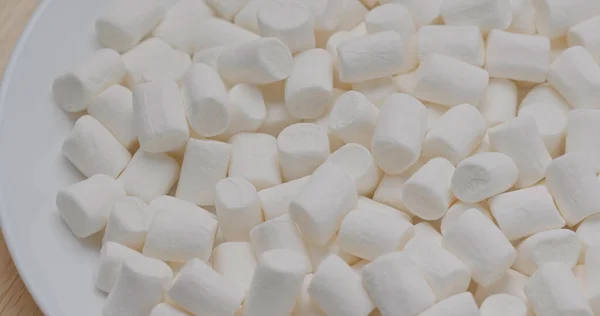 White Marshmallow Stack Cotton Candy — Stock Photo, Image