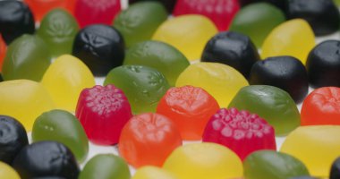 Meyveli jöleli şeker çeşitleri.