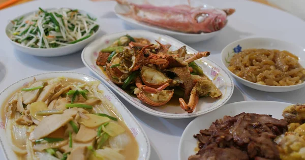 Domácí Večeře Čínském Stylu Doma — Stock fotografie
