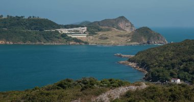 Tung lung chau 'daki dağdan güzel bir manzara