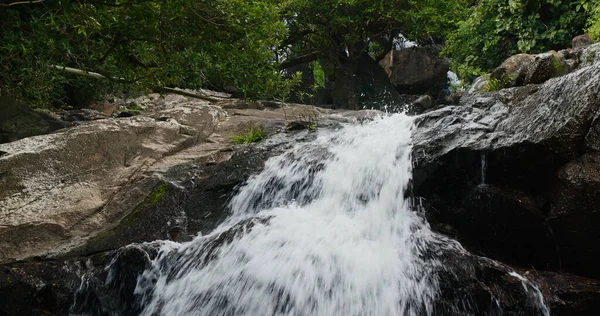 Tropikal Ormanda Çağlayan Şelale Nehri — Stok fotoğraf