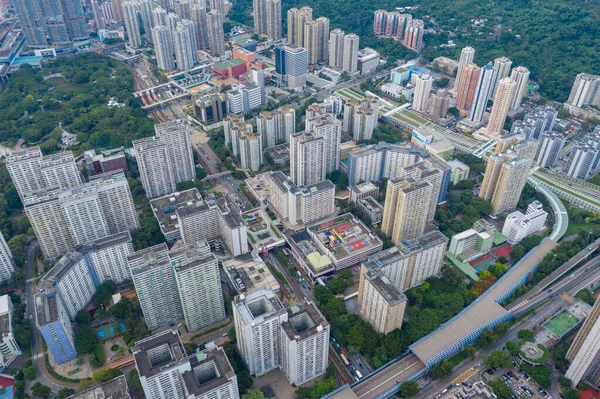 Tuen Mun Hong Kong Septiembre 2020 Vista Superior Ciudad Hong — Foto de Stock