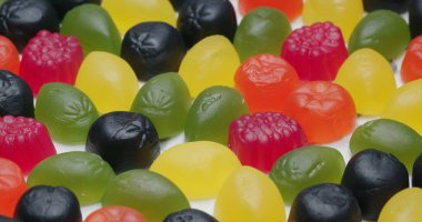 Meyveli jöleli şeker çeşitleri.