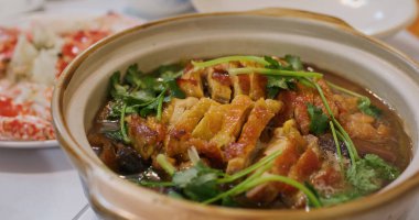 Çin usulü ev yemeği.