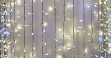 Duvardaki Noel ışığı dekorasyon kablosu