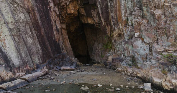 Caverna Mar Com Peixes Koi Hong Kong Geopark — Fotografia de Stock