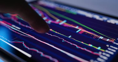 Tablet bilgisayarında borsa verileri