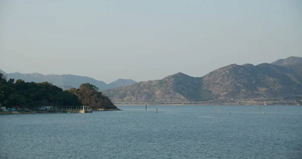 Mar Océano Montaña Bahía Soleada —  Fotos de Stock