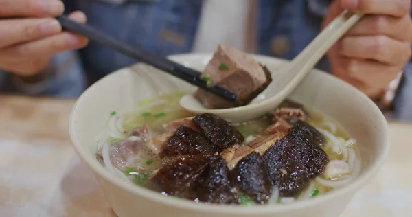 Hong Kong cuisine roasted pork and goose noodles