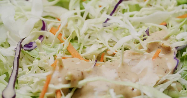 Ensalada Lechuga Fresca Con Salsa Sésamo — Foto de Stock