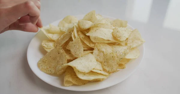 Tener Papas Fritas Plato — Foto de Stock