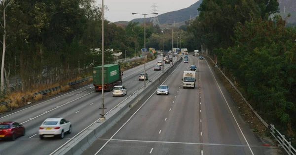 San Tin Hongkong Januari 2021 Stadsverkeer Hongkong — Stockfoto