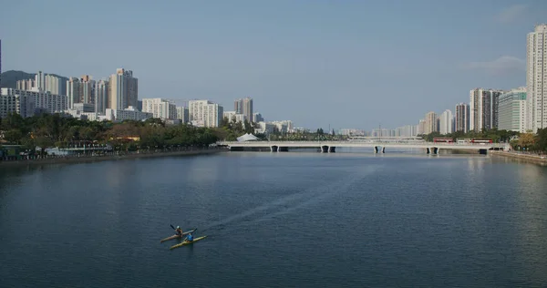 Sha Tin Χονγκ Κονγκ Μαρτίου 2021 Shing Mun River Channel — Φωτογραφία Αρχείου