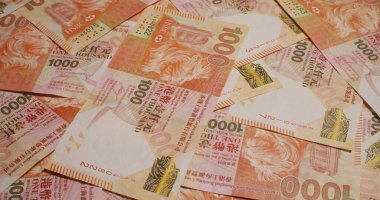 Hong Kong 1000 dolarlık kağıt banknot.