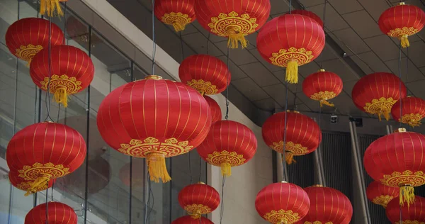 Red Lantern Hanging Outdoor — Stock Photo, Image