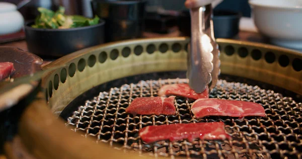 Boeuf Frais Grillé Sur Poêle — Photo